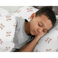 thumbnail image 3 of Sweet Jojo Designs Baseball Patch Red White and Blue Full/Queen Bed Comforter 3 Piece Bedding Set - 3 Piece, 3 of 6