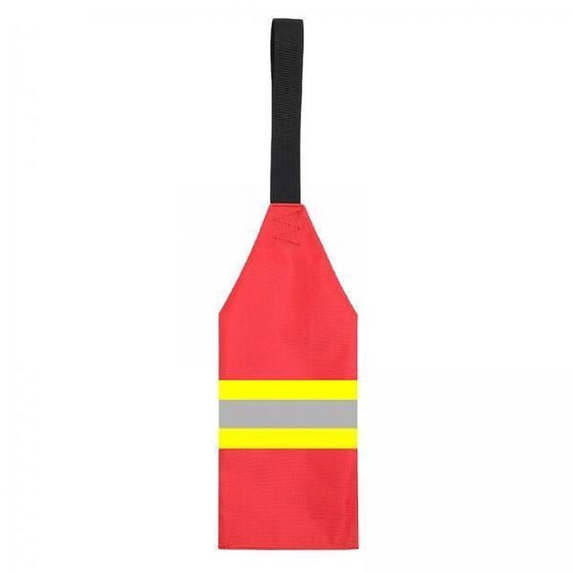 Paquete de 2 banderas de Viaje de seguridad Zulema para Kayak Canoa Color rojo