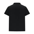 thumbnail image 5 of Stamzod Men Short Sets Outfits Solid Color Short Sleeve Tshirt Casual Shorts with Pocket Summer Track Suits Mens Vacation Outfits Black XS, 5 of 9