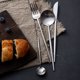 thumbnail image 4 of Nvzi Juego de cubiertos de acero inoxidable de 6 piezas, color plata mate, de 13,5 cm de largo, ideales para la cocina moderna, tanto para comidas familiares diarias como para reuniones festivas., 4 of 5