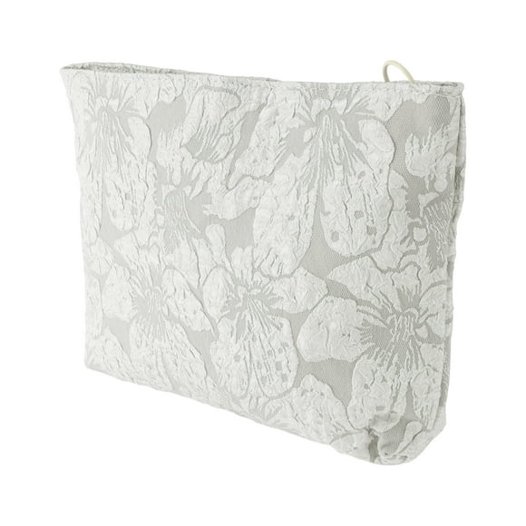 1 Pc Bolsa de Cosméticos de Bordado para Mujeres para Actividades al Aire Libre Viaje de Negocios Lona Gris