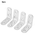 thumbnail image 1 of 90 Degrees Laminate Connector, 8pcs Thick Stainless Steel Corner Code Right Angle Bracket Laminate Connector Joint Bracket, 1 of 8