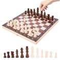thumbnail image 2 of Tablero de Ajedrez Juego de ajedrez de madera plegable Juego de tablero de ajedrez magnético con alm CACAGOO Tablero de Ajedrez, 2 of 7