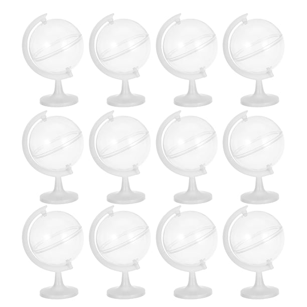 WORGEOUS 12pcs cajas de dulces de telurión de plástico cajas de regalo de dulces creativas para bodas de Navidad (blanco)