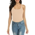 thumbnail image 1 of Débardeur pour Femme avec Soutien-Gorge Intégré, Camisole à Larges Bretelles Ajustables, Tricot de Coton, 1 of 6