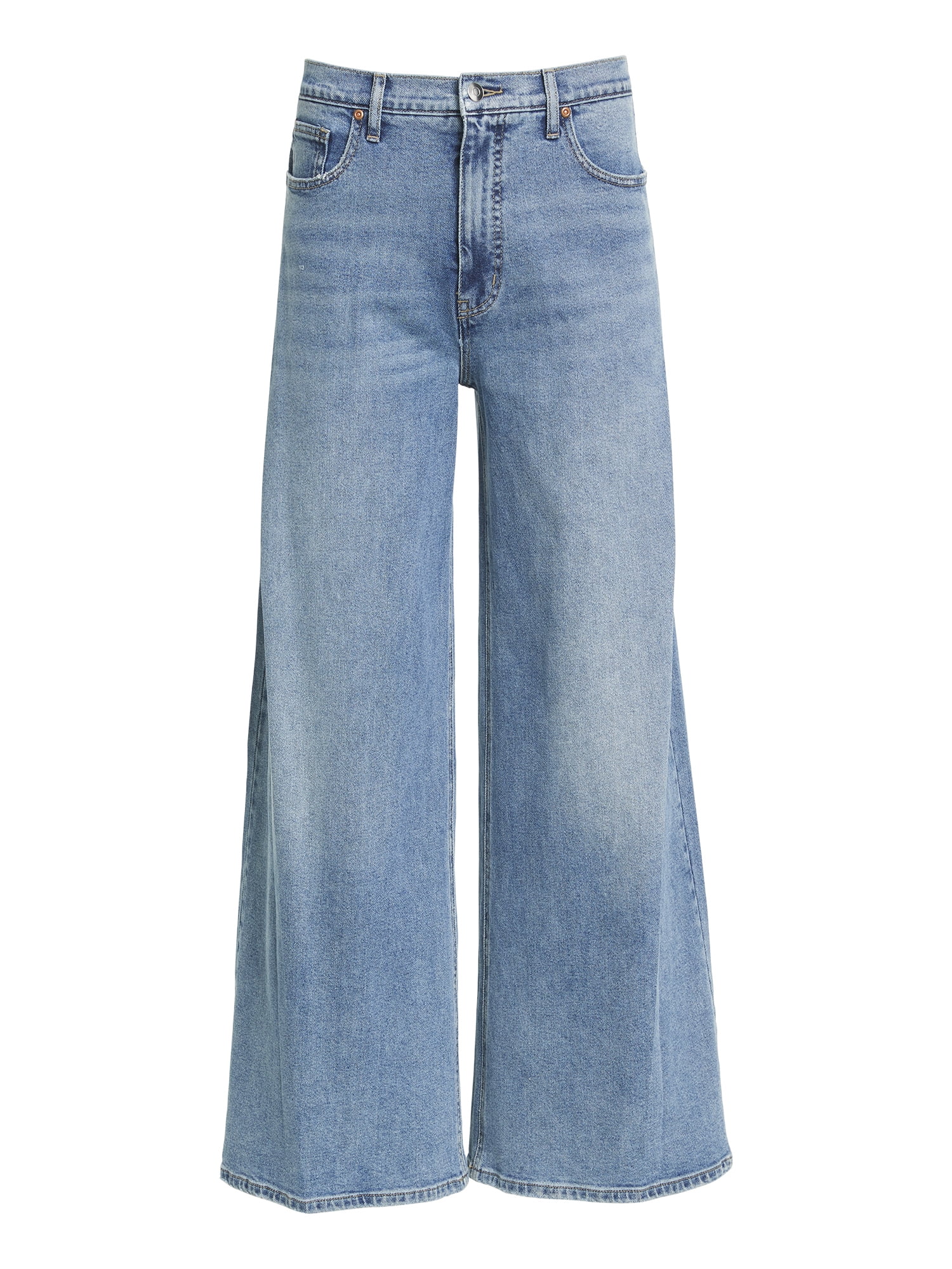 Sofia Vergara Women's and Women's Plus Pleated Wide Leg Jean, Sizes 0-26W