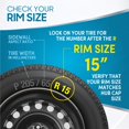 thumbnail image 4 of BDK HK993 Silver 15" Hubcaps Wheel Covers for Toyota Corolla (15 inch) – Four (4) Pieces Corrosion-Free & Sturdy – Full Heat & Impact Resistant Grade – OEM Replacement, 4 Pack, 4 of 6