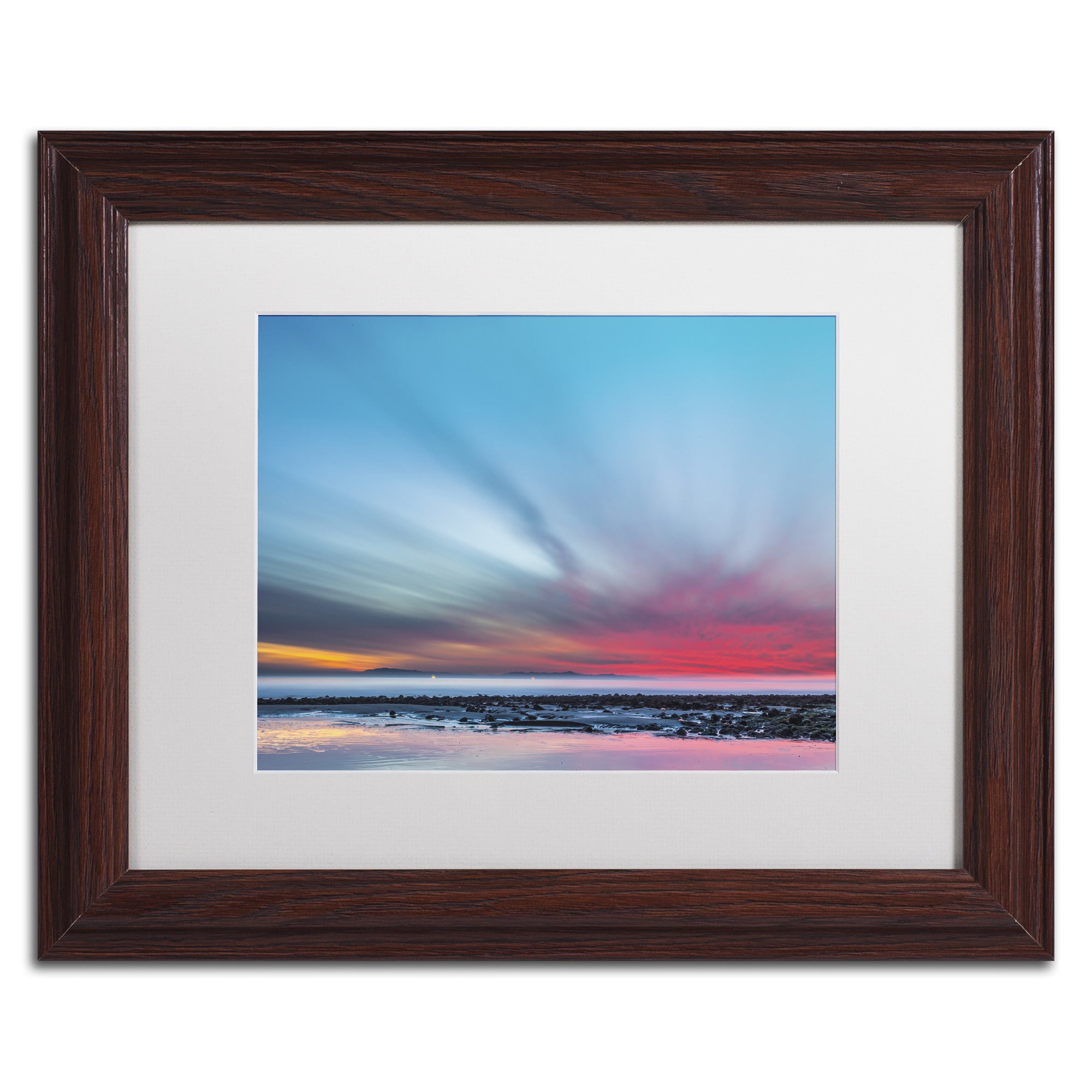 Chris Moyer 'Last Light' Matted Framed Art
