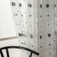 thumbnail image 5 of Sunyuer Embroidered Premium Soft Decorative Sheer Voile Light Filtering Grommet Window Treatment Curtain Drapery Panels Bedroom & Living Room - Set of 2 Panels, 5 of 7