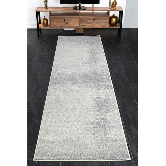 LaDole Rugs Logan Grey Rustic Modern Contemporary Area Rug Runner Tapis 2'7"x4'11"