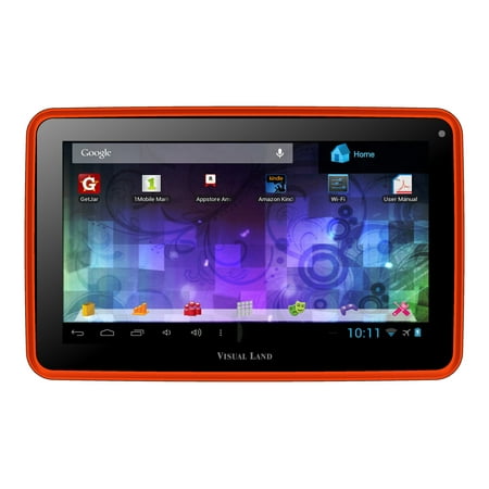 Visual Land PRESTIGE 7L - Tablet - Android 4.1 (Jelly Bean) - 8 GB - 7" TFT (800 x 480) - microSD slot - red orange