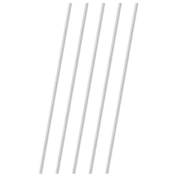 Uxcell 5-Pack 304 Stainless Steel Solid Round Rod, 5x300mm Metal Solid Shaft Rods for DIY Craft[0.2x11.81IN]