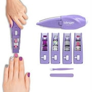 Blinger Ultimate Nail Wand Collection, Purple - Glam Your Nails with Sticker Sheets, 1 Step Process, No Drying, No Waiting - Nail Art for School, Parties, Special Occasions, Everyday Use - Exclusive