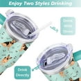 thumbnail image 5 of Gift for Dog Lovers Cute Dog Tumbler for Women - 40oz Dog Tumblers with Handle Straw and Lid Tumbler Cup Travel Coffee Mug, 5 of 7