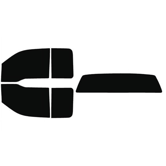 The Tint Effect Precut Window Tint Kit Compatible with Ford F-150 SuperCab Extended Cab Truck (2004-2008)(Full: with solid rear: 5%) Automotive Film