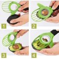 thumbnail image 3 of Avocado Cutter, 3 in 1 Avocado Cutter, Avocado Peeler Suitable for Kiwi, Dragon Fruit, Mango, 3 of 5