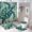 Green Turtle, variant on Bathroom Shower Curtain Sets with Rugs, Marble Pattern Printed on Modern Shower Curtains for Bathroom Set, Great for Master Bath Beach House Modern Home, 72 x 72 inches