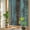 Bronze, variant on Teal Wood Grain Privacy Window Film, Decorative Stained Glass Window Film, Gradient Farm Old Wooden Board Vintage Resuable Rainbow Static Cling for Home Bathroom Living Room Glass Door 23.6"x59"