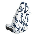 thumbnail image 2 of Wukai Navy Blue Anchors Full Set Car Seat Covers with Soft Padding Universal Auto Front Seats Protector and Cushion Mat, 2 of 5