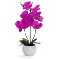 thumbnail image 3 of Violet Artificial Orchid Medium - Violet, 3 of 5