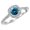 White Gold, variant on 0.85 to 2 Carat Gorgeous Classic Cushion Halo Style Diamond Engagement Ring with a 0.5 Carat Blue Diamond Center (Heirloom Quality) 14K Rose Gold 2 Carat Size:9