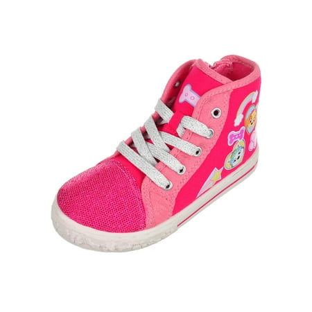 - Paw Patrol Girls' Hi-Top Sneakers (Sizes 7 - 12)