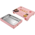 thumbnail image 6 of Portable and Compact Disposable Charcoal Grill - Detachable Stainless Steel BBQ Smoker Grill for Outdoor Camping(Pink)$$Garden &, 6 of 8