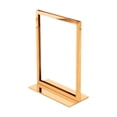 thumbnail image 1 of GUOOL Poster Board Stand Display Advertising Card Holder Desktop Sign Stand Holder Gold, 1 of 9