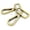 Brushed Brass, variant on 2PCS 1 Inch Push Gate Snap Hooks Metal Swivel Lobster Claw Clasp Purse Hardware SC21 (Gold)