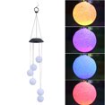 thumbnail image 3 of Lámparas LED decorativas colgantes redondas y coloridas alimentadas por energía solar para espacios al aire libre, 3 of 8