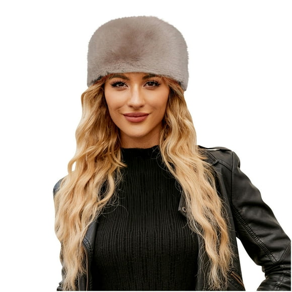 HVOBTTY Mens Womens Casual Fleece Warm Hat, Women Ladies Winter Fisherman's Hat and Warm Caps Hunting Hat Khaki