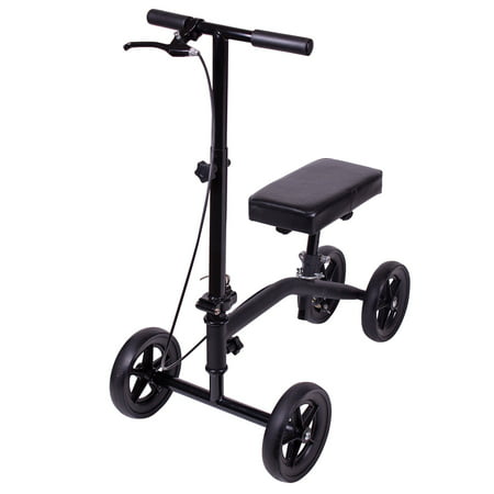 Carex Knee Scooter with Padded Knee Seat Knee Walker Crutches ...