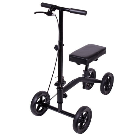 Carex Knee Scooter with Padded Knee Seat Knee Walker Crutches (Best Rated Knee Scooter)