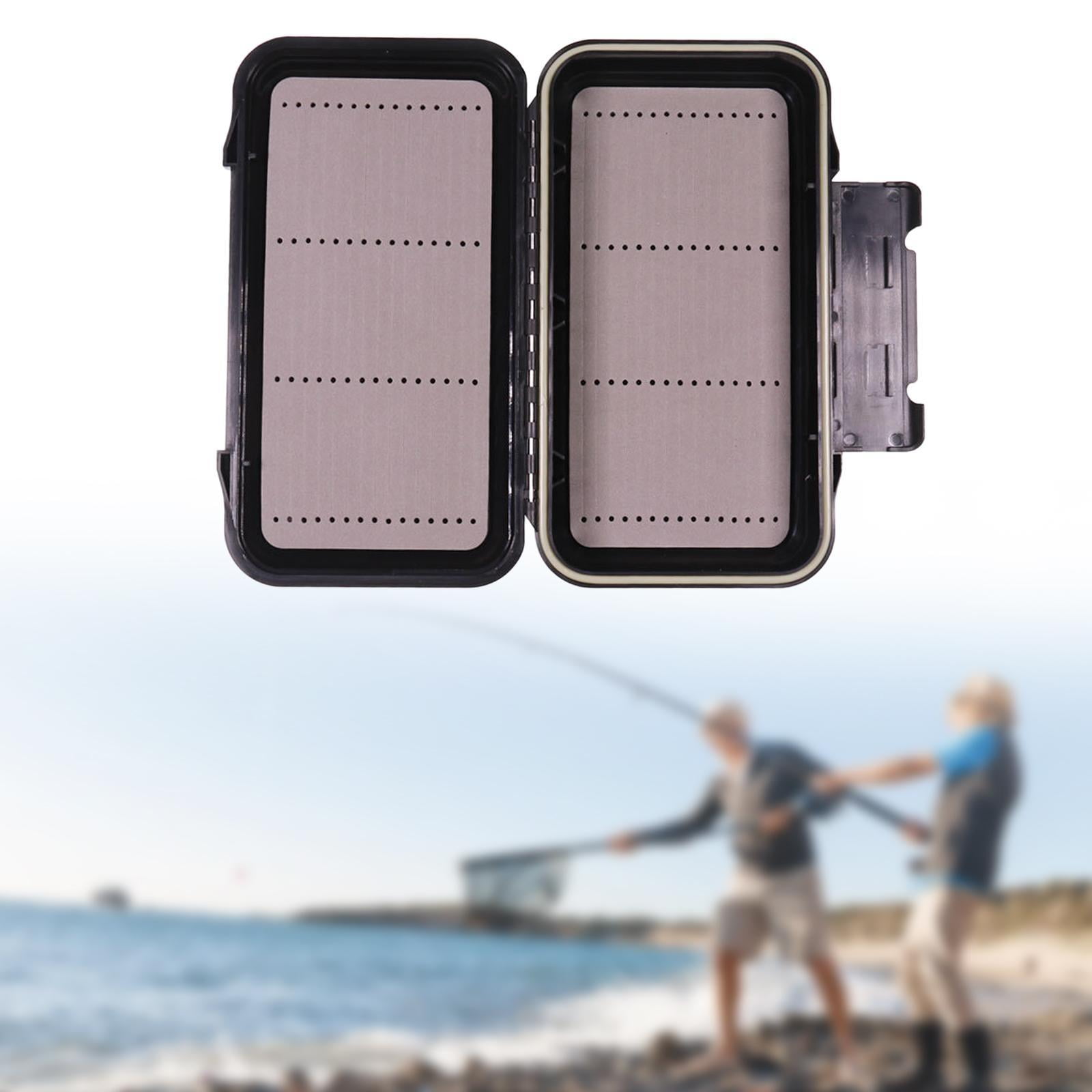 colaxi Fishing Tackle Box Fishing Lures Box with Compartments with Sponge Compact Multipurpose Sturdy Practical Fishing Storage Box B