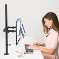thumbnail image 3 of Soporte Doble Monitor WALI Negro Extra Alto con Brazo para Dos Monitores hasta 27 Pulgadas de 10 kg, 3 of 9