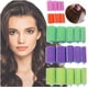 thumbnail image 3 of Rulos para el cabello sin calor, 12 unidades, de espuma suave con pinzas para un volumen duradero, color rojo, 4 cm., 3 of 5