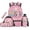 Cute Axolotl Pink, variant on Kids School Backpack Set 5Pcs, Turtle Capybara 17 Inch Bookbag with Lunch Bag, Pencil Case, Water Bottle Sleeve, Keychain for Boys Girls
