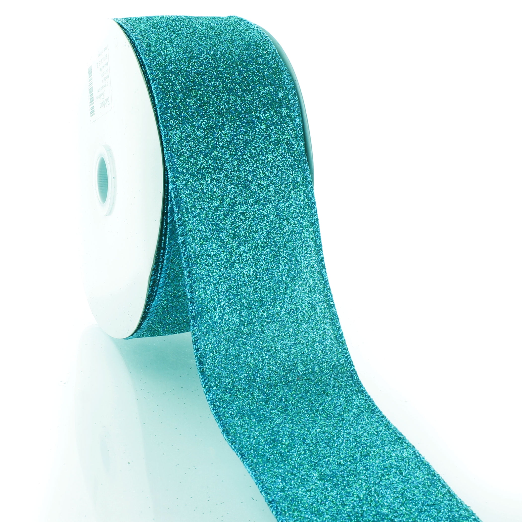 Berlini Ribbon Yarn Tinkerbella - 5/8 Wide Variegated with Glitter Zigzag  Color #2 Tidewater