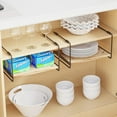 thumbnail image 6 of SpaceAid 2 Pack Cabinet Shelf Organizers, Kitchen Counter Organizer Rack Under Shelves Riser, 13" Wide, 6 of 7