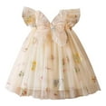 thumbnail image 6 of Baby Girls Tulle Dress Sleeveless Floral Butterfly Tutu Dress Toddler Girls Birthday Party Princess Dresses Casual Fashion, 6 of 7