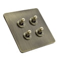 thumbnail image 2 of Stylish and Functional Green Bronze Stainless Steel Toggle Switch Panel, 2 of 5