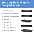 thumbnail image 2 of Control Remoto Nuevo Geesio para Sistema de Sonido de TV Bose Solo 5 10 15 Series II, 2 of 3