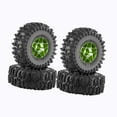 thumbnail image 2 of Runquan 4 Pieces 1/18 1/24 RC Tires Rally Tyres for SCX24 Fcx24 RC Hobby Car DIY Green, 2 of 8