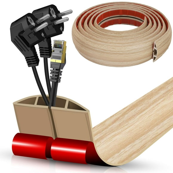 Cubierta de cable para suelo, cavidad, autoadhesivo, ocultador de cables de 3 m
