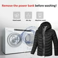thumbnail image 5 of Lmueinov Winter Coats for Women Heated Jacket for Men and Women, 23 Heating Zones Electric Thermal Heating Coat with Removable Hood, Windproof, Machine Washable, 5 of 9