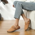 thumbnail image 5 of Northblanc Clogs for Women Soft Cork Footbed Suede Leather Mules Comfort Potato Shoes with Arch Support, 5 of 8