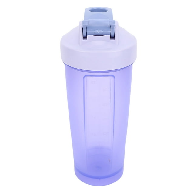 600ML Protein Shaker Bottles with Wire Whisk ,Sports Water Cups,Measurement Scales Drinking Bottle,Portable Pre Workout,Mixes Cocktails Smoothies Shakes,Easy to Cean Design