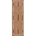 thumbnail image 3 of Hauteloom Kinghorn Wool Living Room, Bedroom Area Rug - Contemporary - Cream, Rust - 8' x 11', 3 of 6
