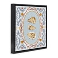 thumbnail image 2 of Stupell Industries French Country Oyster Trio on Blue Gingham Black Floating Frame Canvas Art, 18 x 18, by Vero Illustrates, 2 of 8