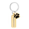 thumbnail image 2 of Llavero conmemorativo con forma de pata de perro, colgante de joyería para cenizas, práctico colgante de joyería Oro, 2 of 9
